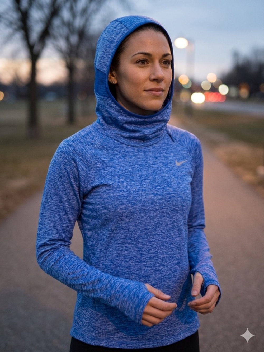 Nike Dri-FIT Element Running Hoodie Cowl Neck Size M